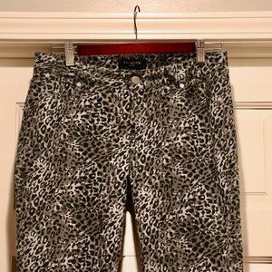 Talbots Gray Leopard Print Pants